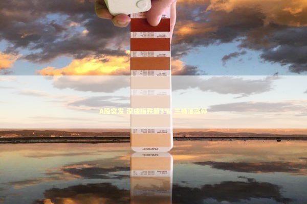 A股突发 深成指跌超3% 三桶油涨停