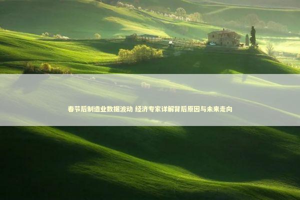 春节后制造业数据波动 经济专家详解背后原因与未来走向