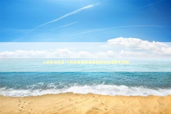 二房东消失近70房东暴雷潮来袭租金倒挂成根本原因