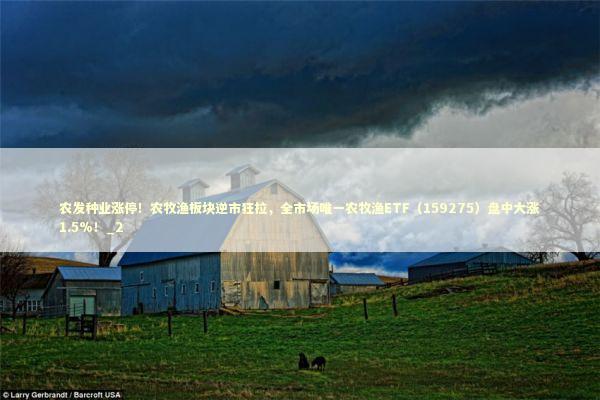 农发种业涨停！农牧渔板块逆市狂拉，全市场唯一农牧渔ETF（159275）盘中大涨1.5%！_2