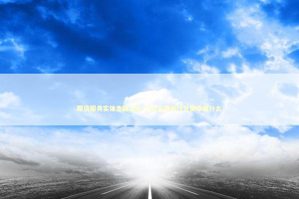 期货服务实体金融活水 十五五规划行业使命是什么