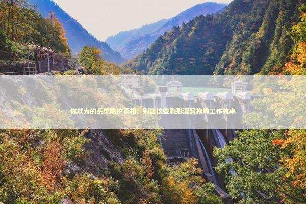 你以为的系统防护真相：别让这些隐形漏洞拖垮工作效率 IT技术